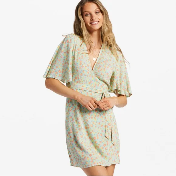 bridesmaid dresses jade green Billabong Suns Out Mini Dress